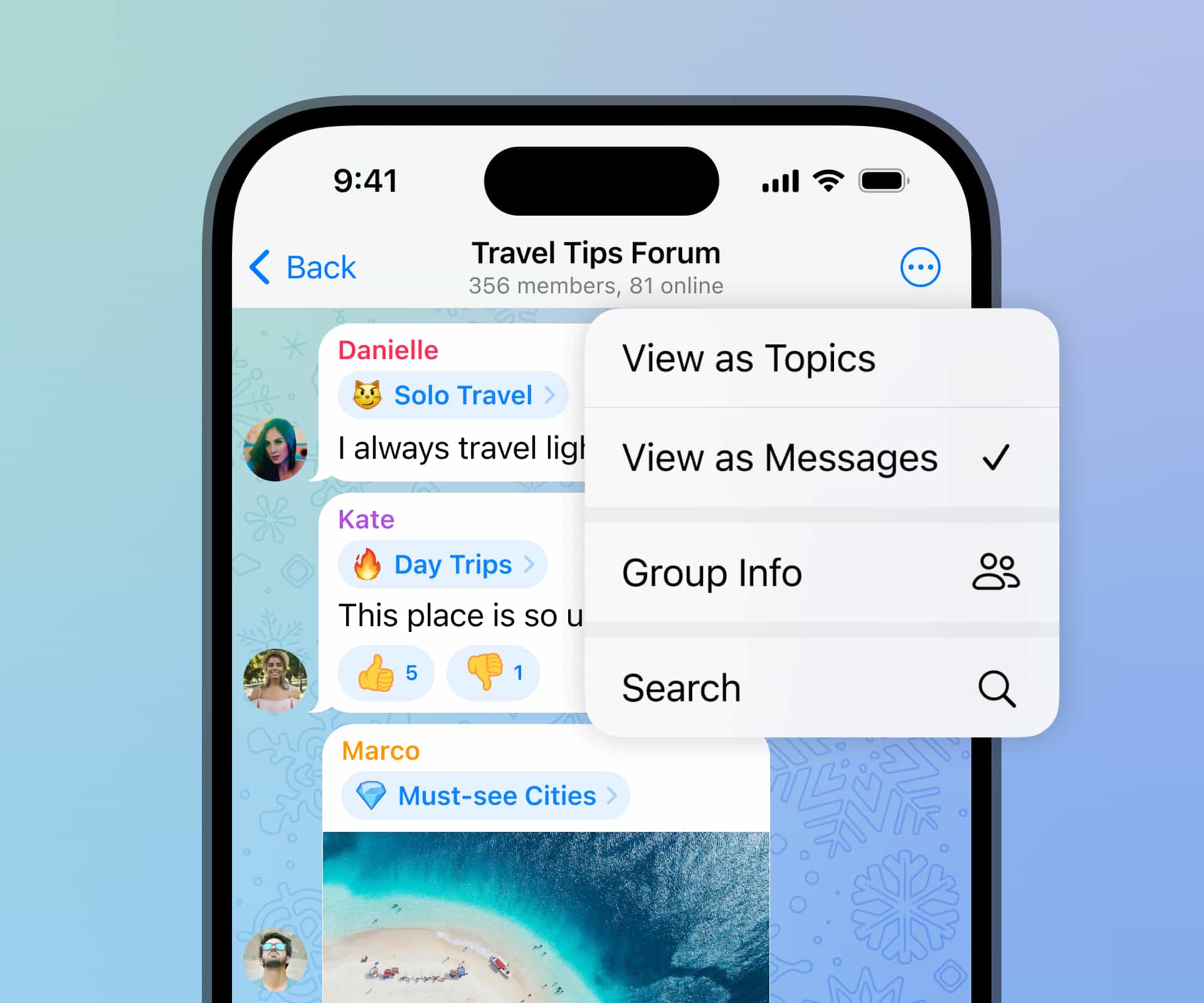 Telegram 10.3 • Похожие каналы, перепост историй и ещё 9 нововведений